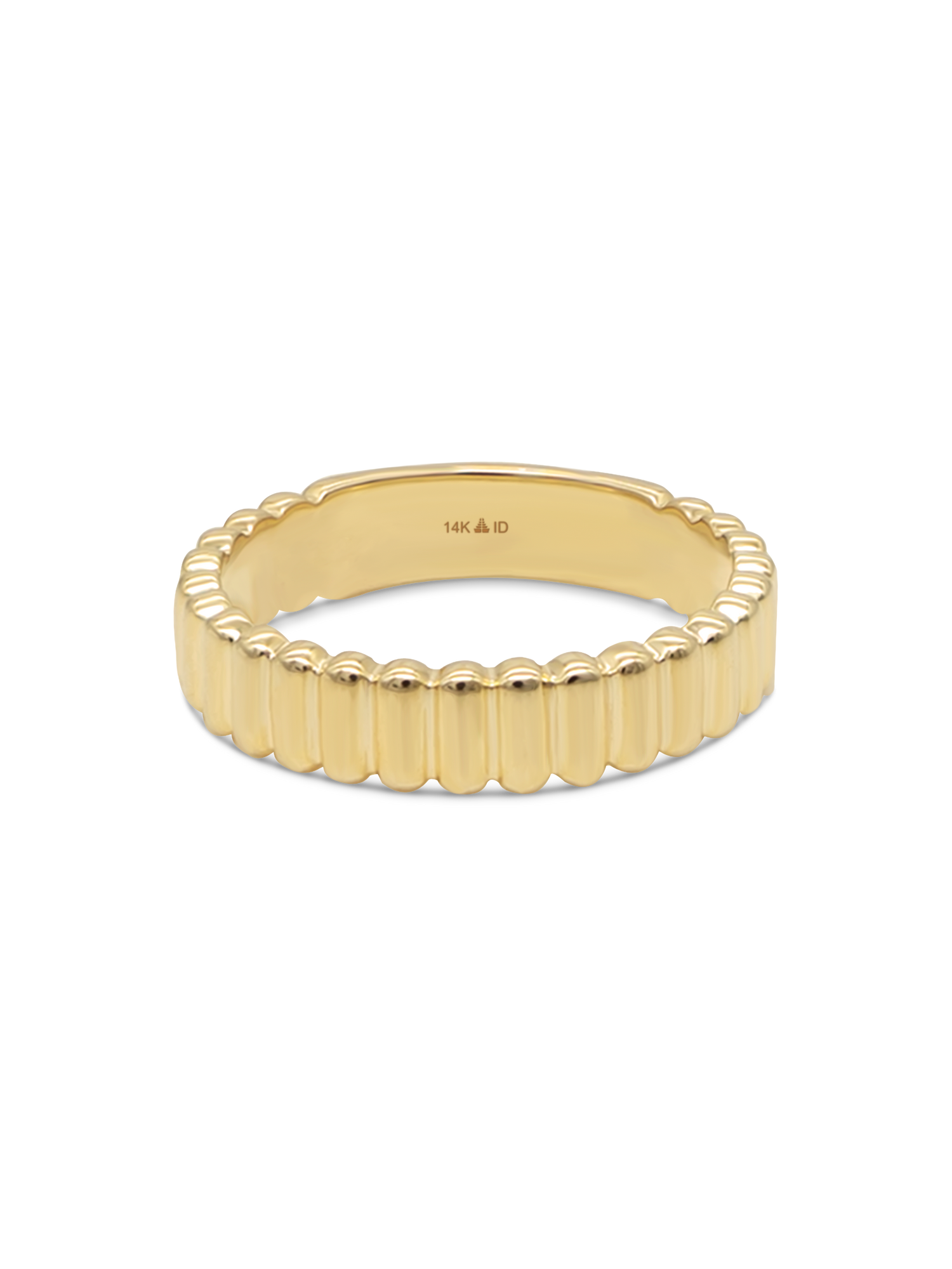 Ribbed Band Ring