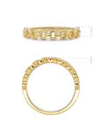 DEVATA 14K Gold Cable Link Ring 