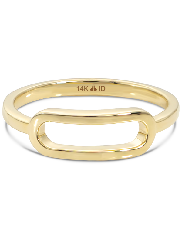 14K Gold Loop Ring