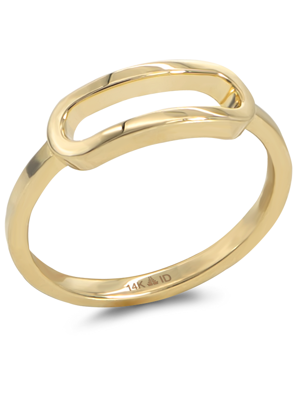 14K Gold Loop Ring