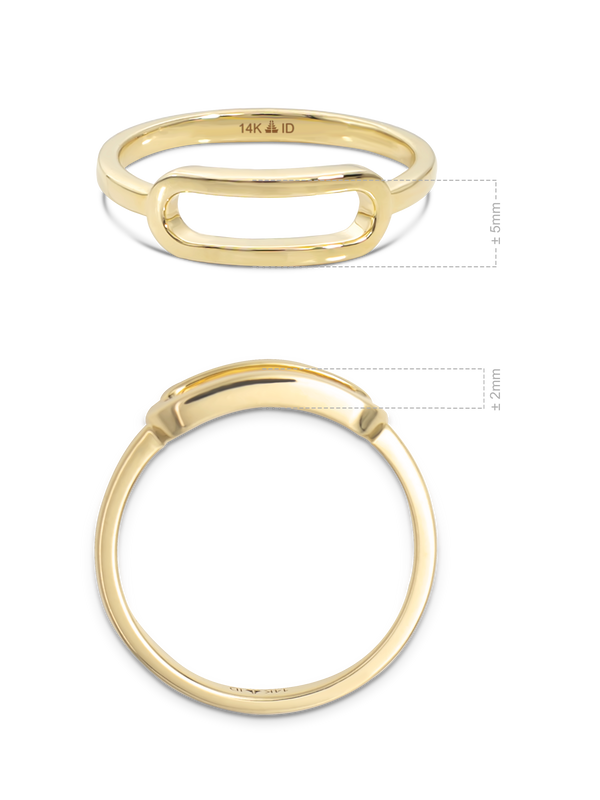 14K Gold Loop Ring