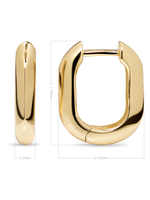 Teardrop Eternity Band Ring in Gold Plated Sterling Silver