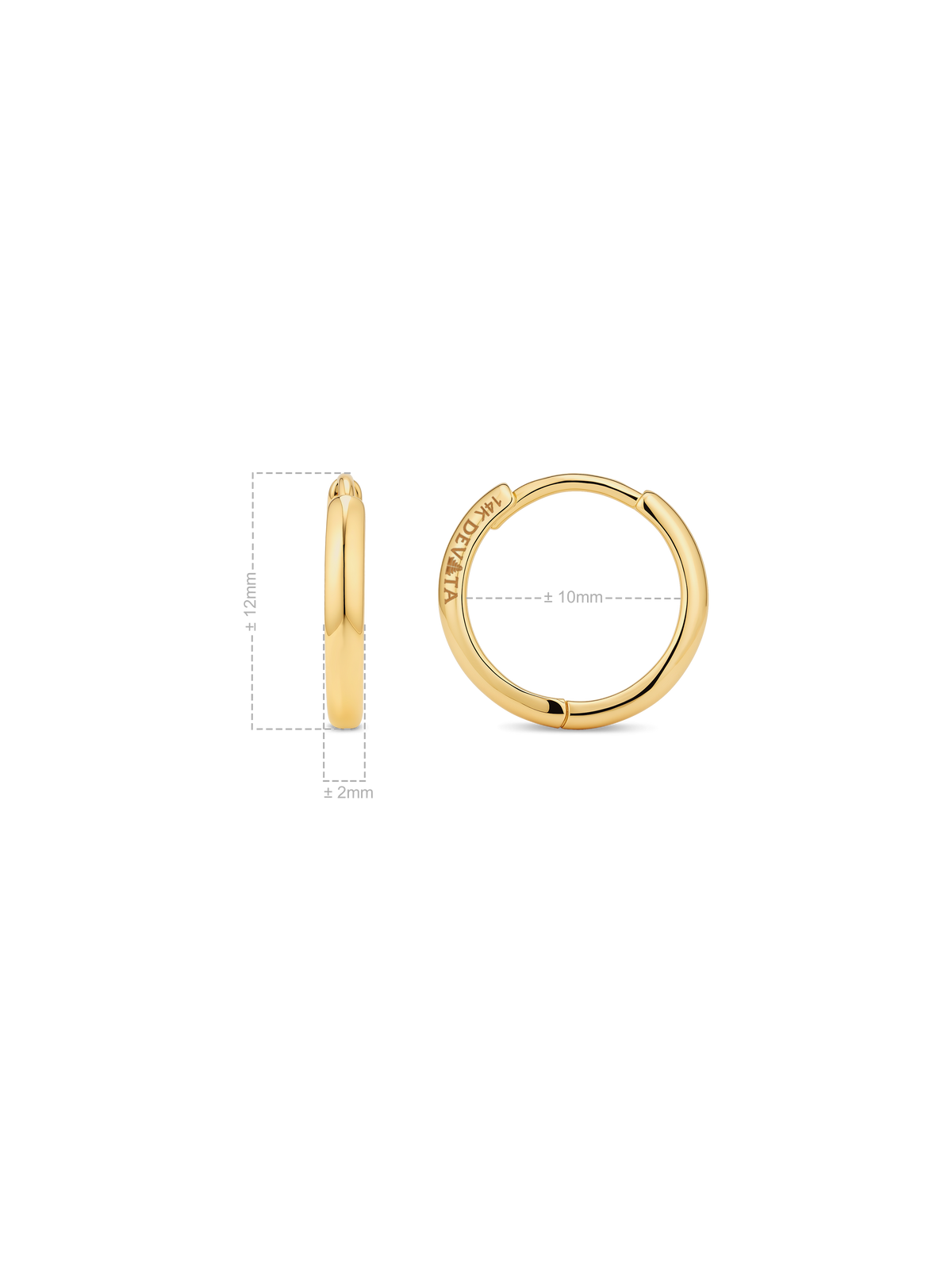 hoop earrings in 14K Gold