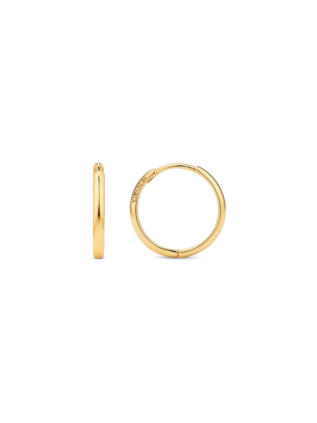 hoop earrings in 14k gold