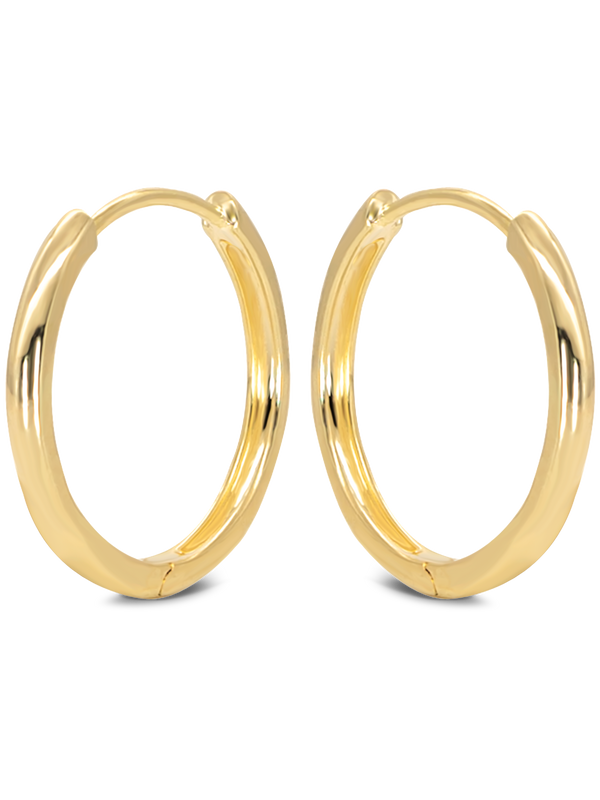 14K Gold 20mm Hoop Earrings