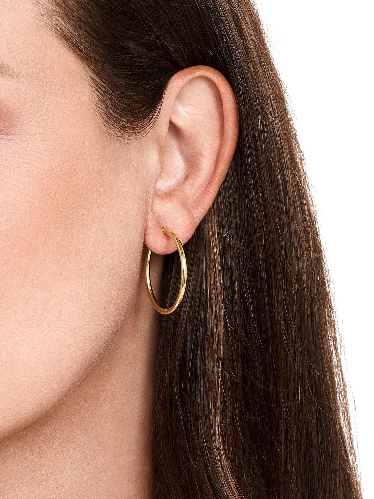Classic Hoop Earrings 25mm × 2mm