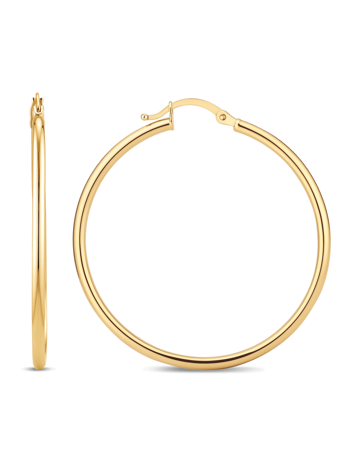 35mm classic hoop earrings in 14K Gold