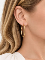 35mm classic hoop earrings in 14K Gold