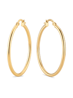 35mm classic hoop earrings in 14K Gold