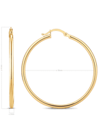 35mm classic hoop earrings in 14K Gold
