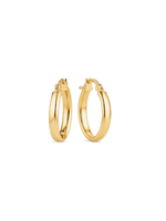 15mm Classic Hoop Earrings in 14K Gold