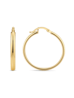 25mm Classic Hoop Earrings in 14K Gold