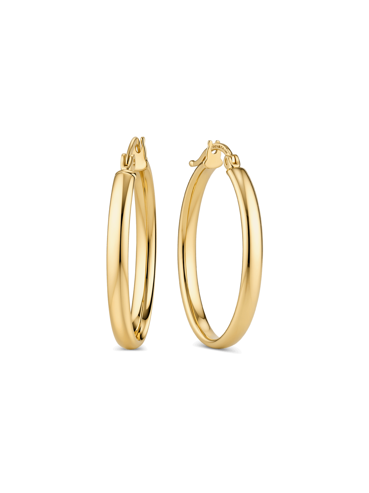 25mm Classic Hoop Earrings in 14K Gold