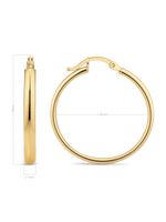 30mm Classic Hoop Earrings in 14K Gold