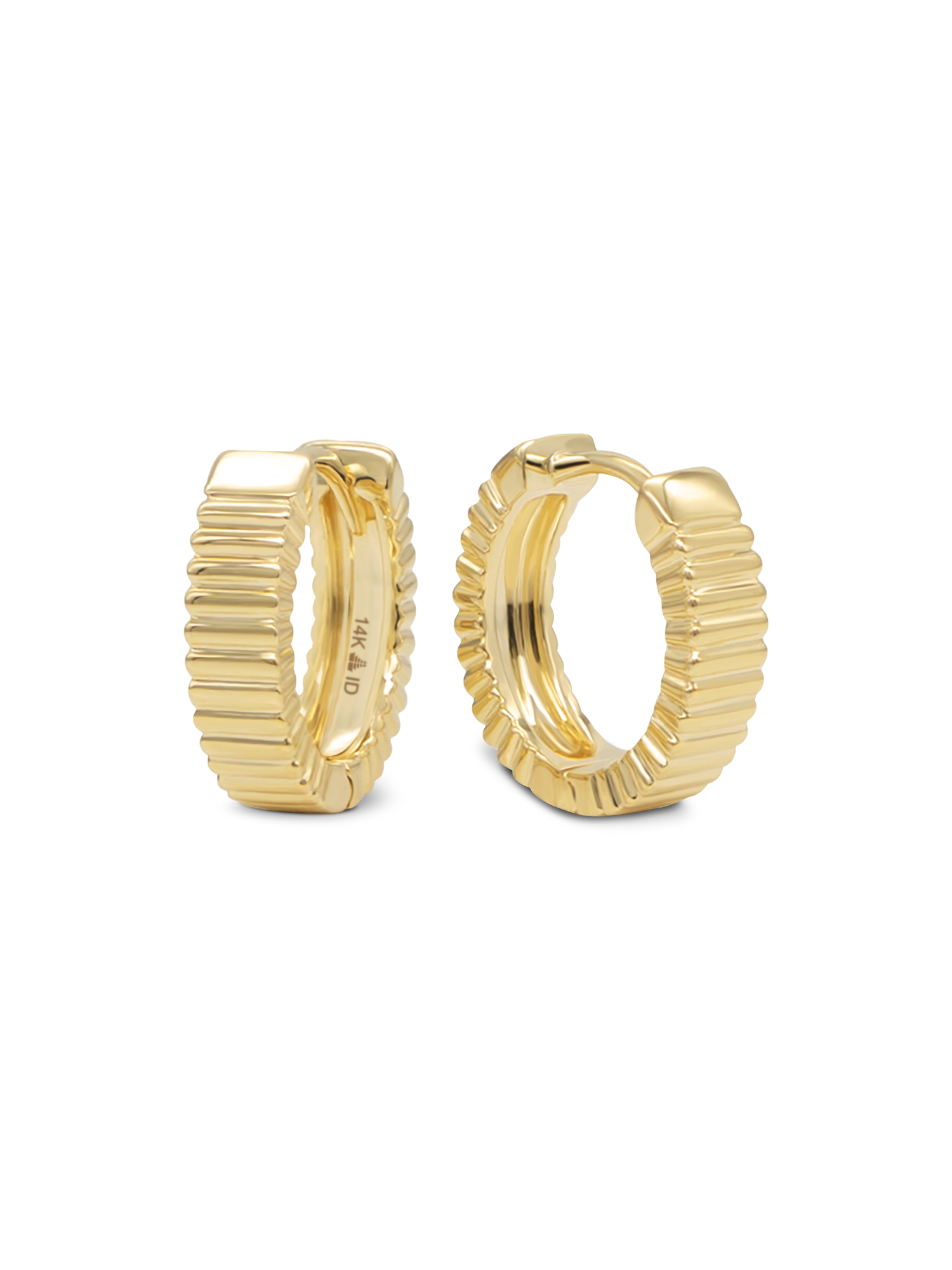 Ribbed Hoop Earrings