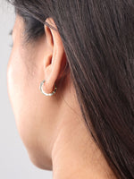 DEVATA Signature Hoop Earrings 14K Gold