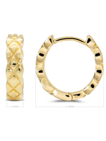 DEVATA Gold Signature 13mm Hoop Earrings