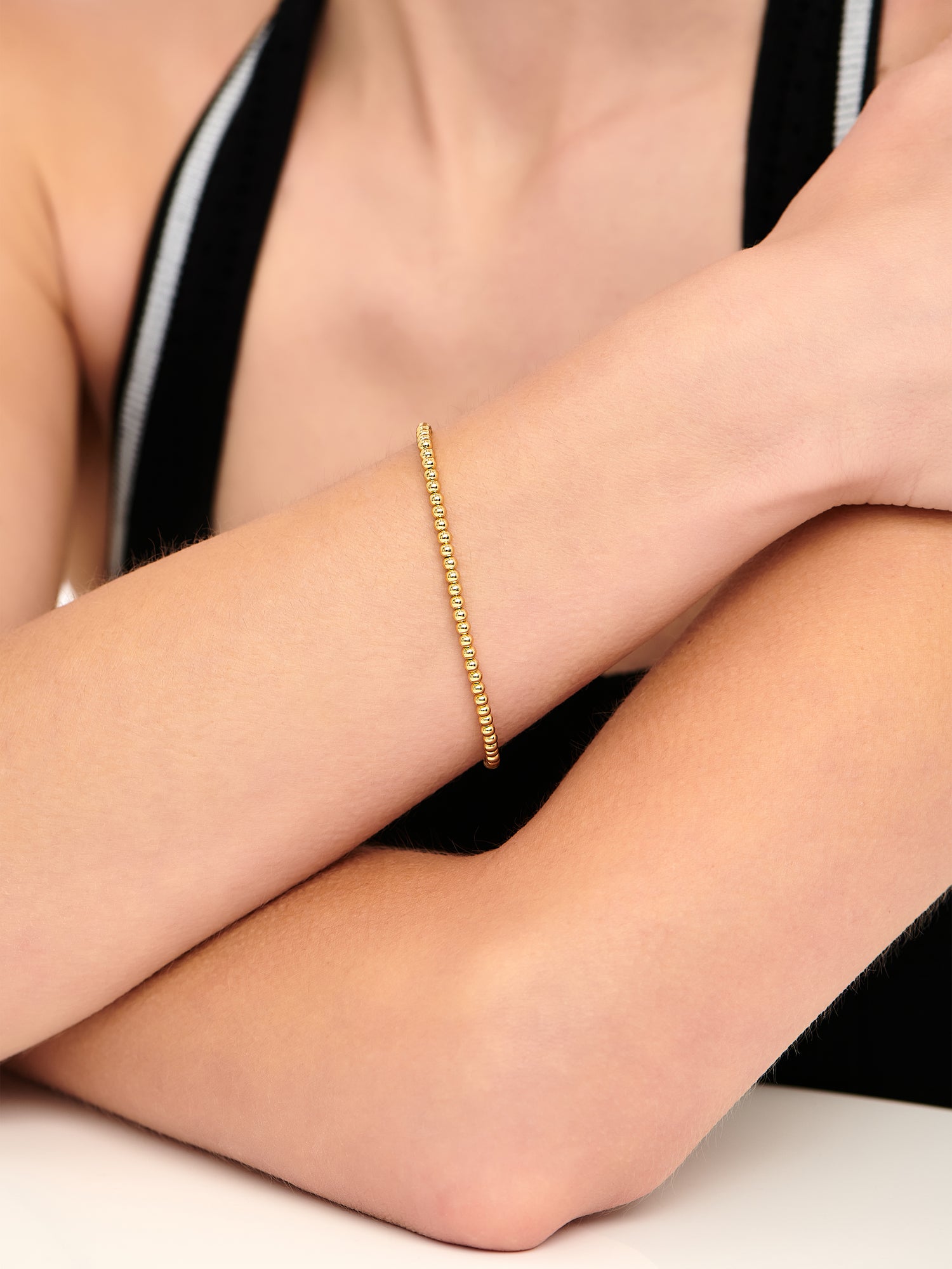 3mm Beaded Ball Bracelet