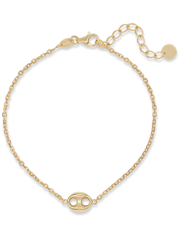 14K Gold Mariner Chain Bracelet
