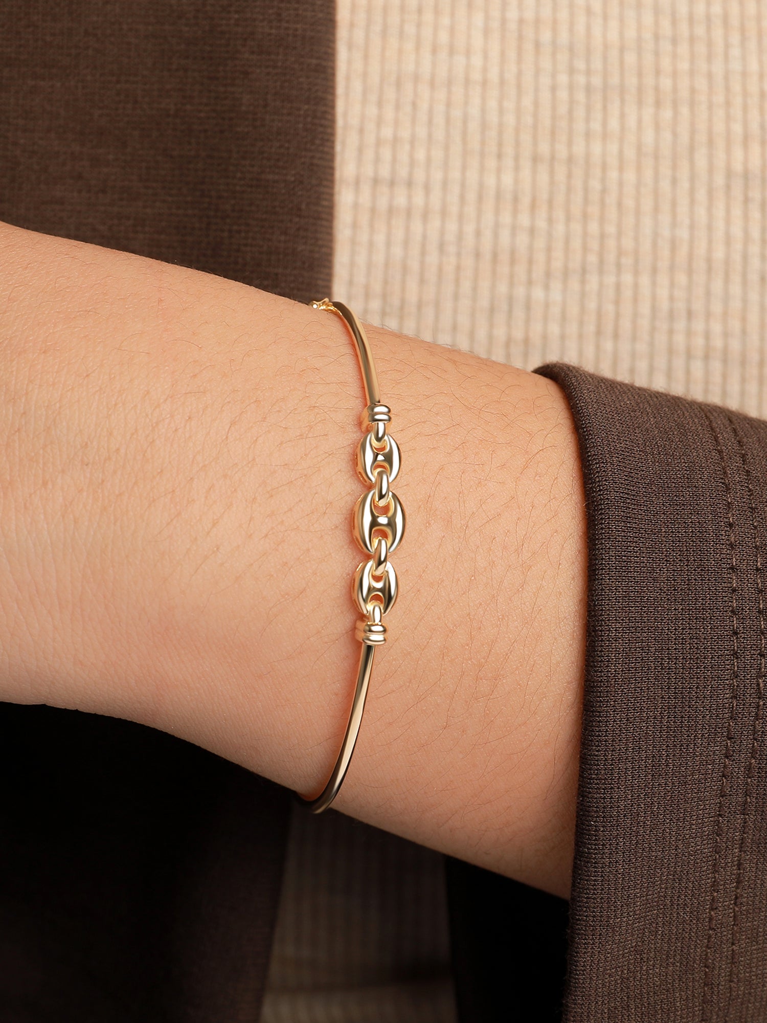 Mariner Anchor Bangle Bracelet