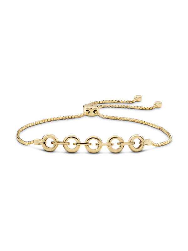 Cable Link Box Chain Slider Bolo Bracelet