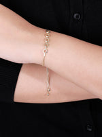 DEVATA Gold Cable Link Box Chain Slider Bolo Bracelet