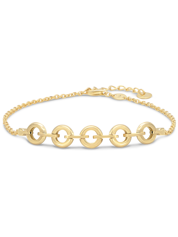 DEVATA Cable Link Chain Bracelet 14K Gold