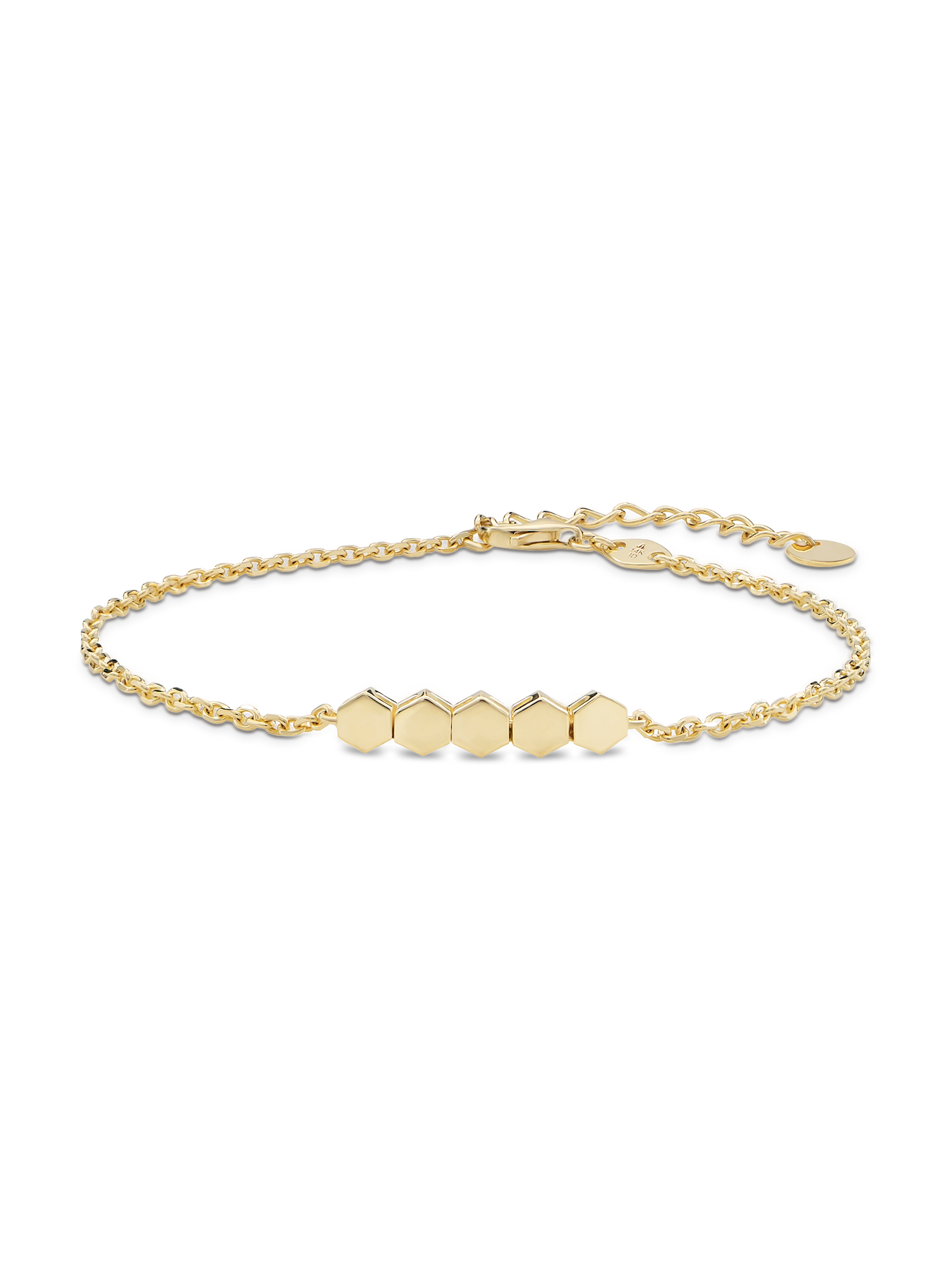Hexagon Link Chain Bracelet