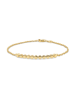 14K Gold Round Link Chain Bracelet