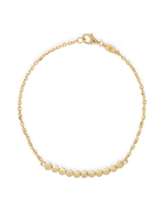 14K Gold Round Link Chain Bracelet