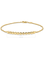 14K Gold Round Link Chain Bracelet