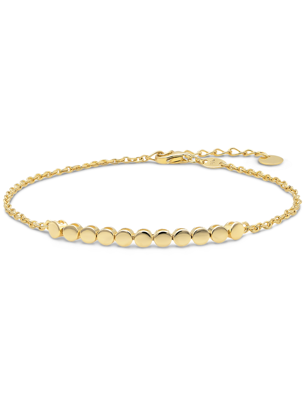 DEVATA Round Link Chain Bracelet 14K Gold