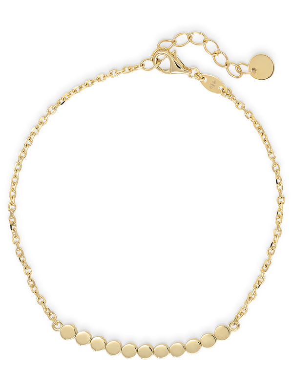 DEVATA Round Link Chain Bracelet 14K Gold