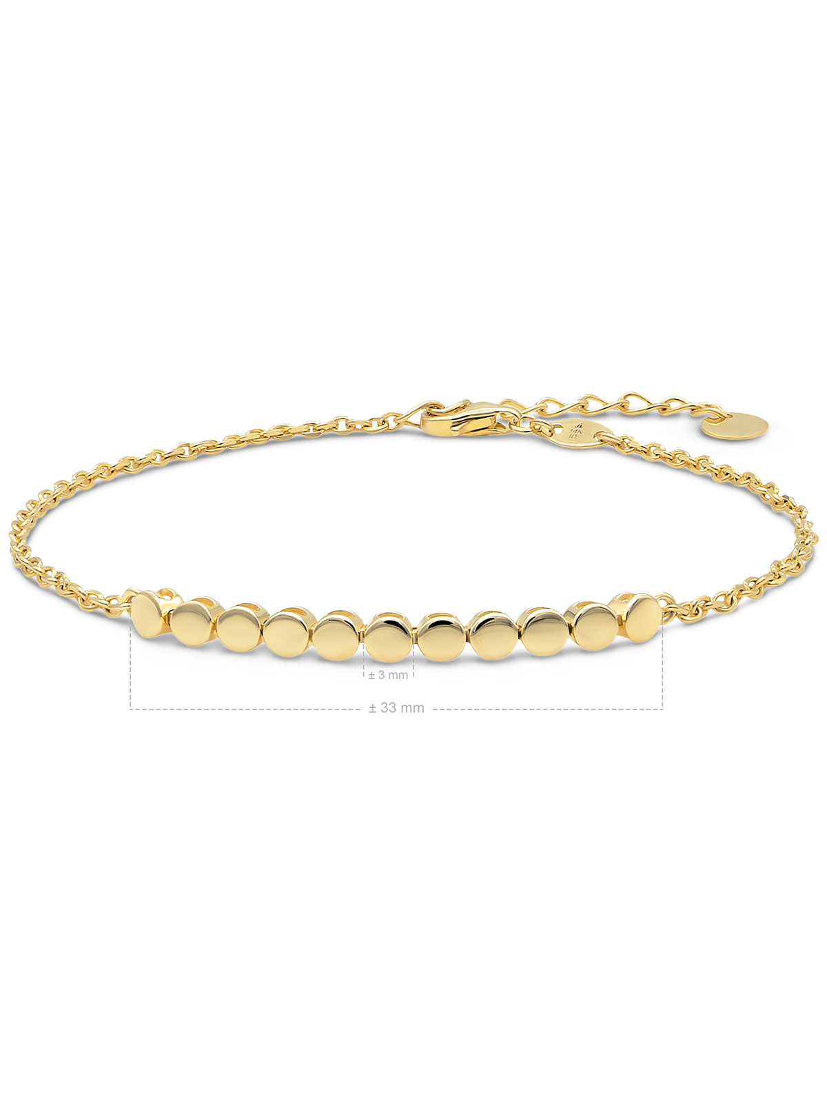 DEVATA Round Link Chain Bracelet 14K Gold