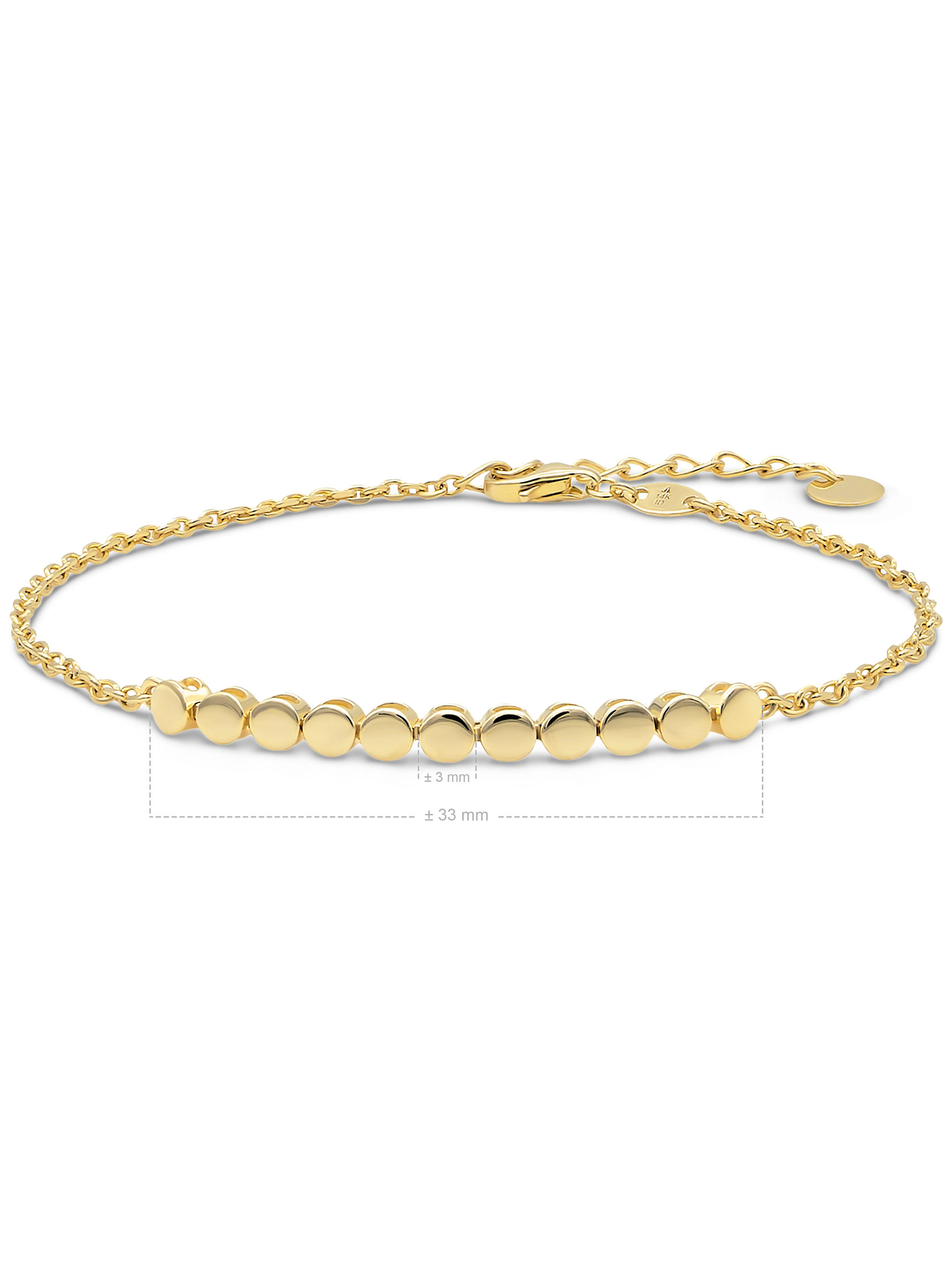 DEVATA Round Link Chain Bracelet 14K Gold