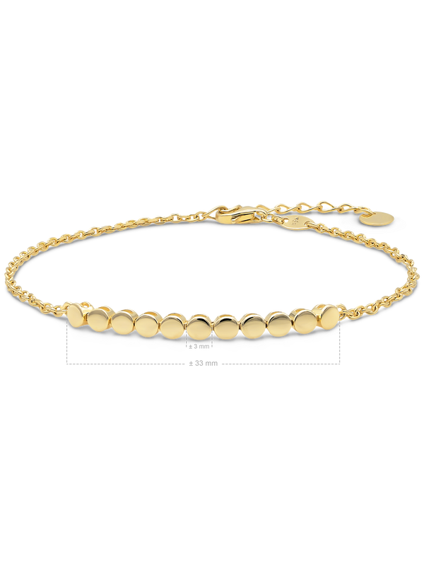 DEVATA Round Link Chain Bracelet 14K Gold