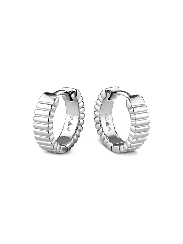 Ribbed Hoop Earrings