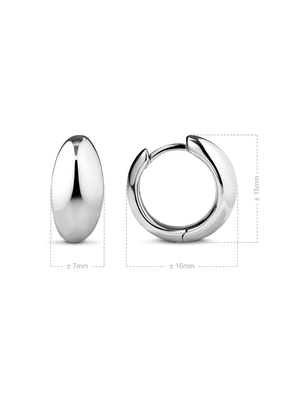 Dome Hoop Earrings