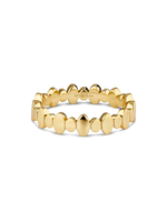 DEVATA Oval Link Ring in Gold Plated Sterling Silver