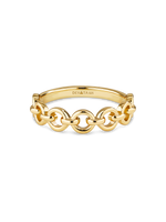DEVATA Cable Link Ring in Gold Plated Sterling Silver
