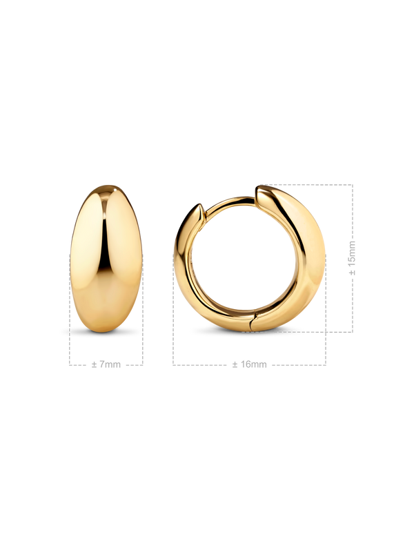 Dome Hoop Earrings