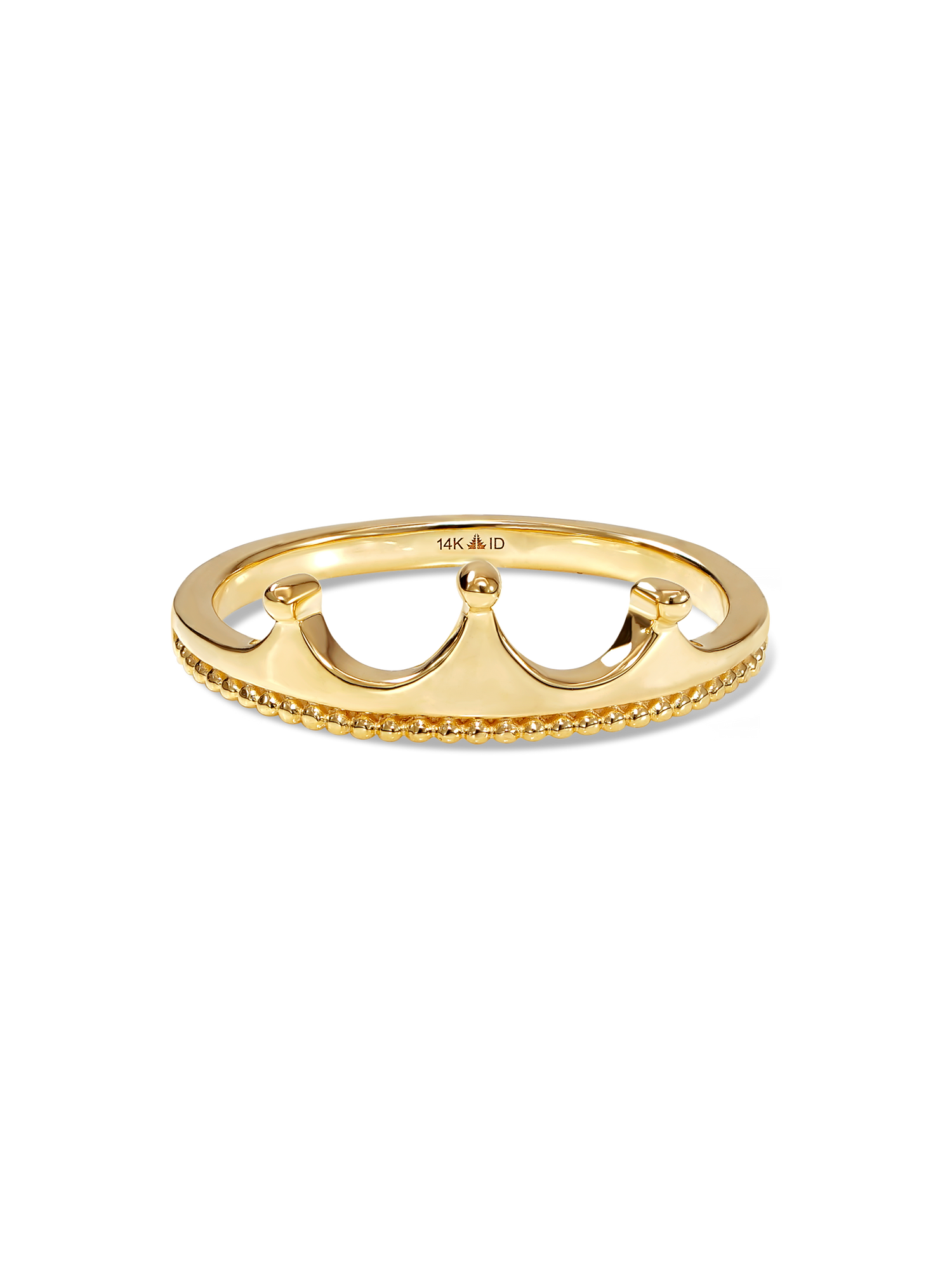 Devata Crown Ring in 14K Gold