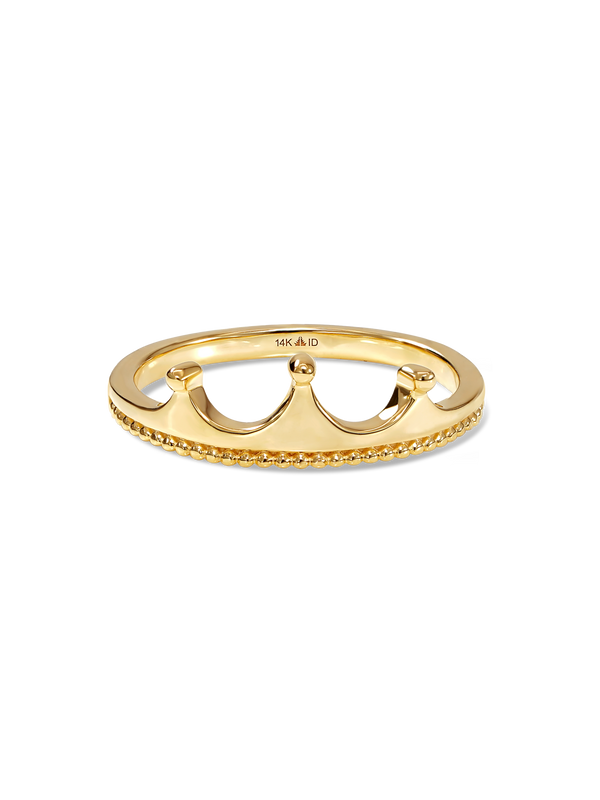 Devata Crown Ring in 14K Gold