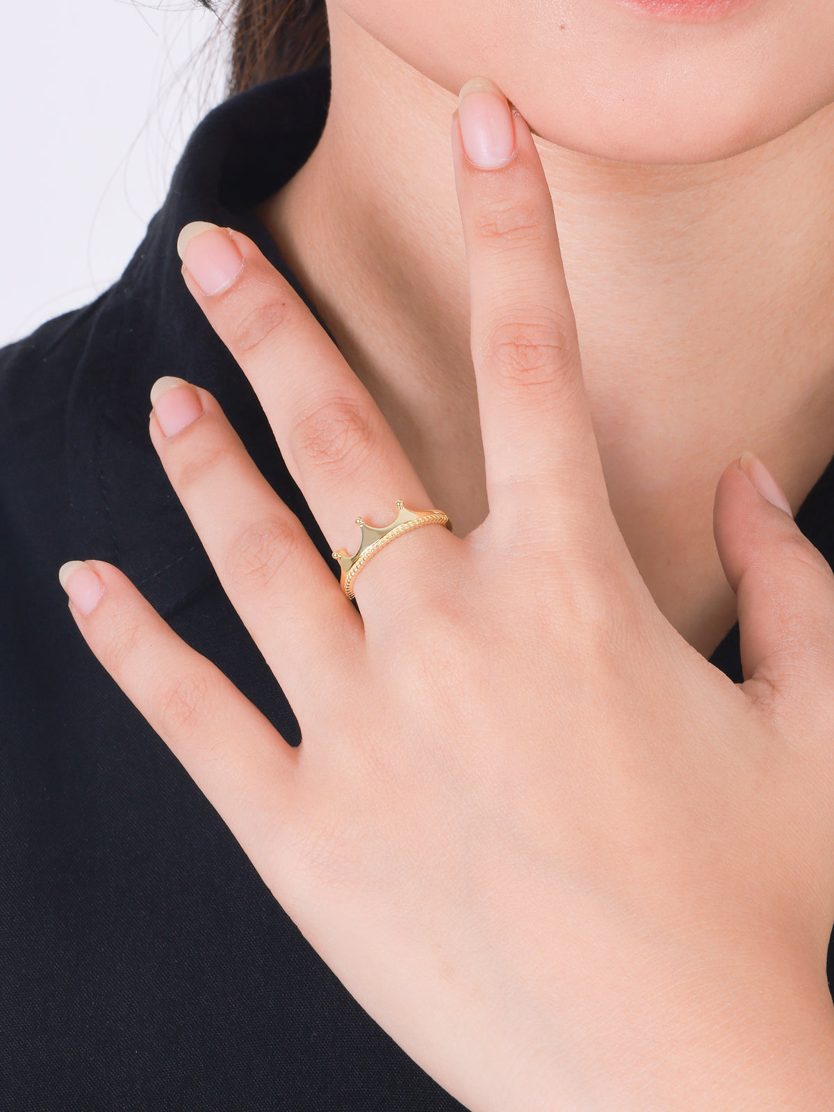 Devata Crown Ring in 14K Gold