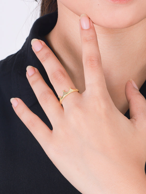Devata Crown Ring in 14K Gold