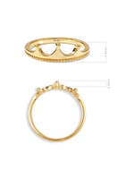 Devata Crown Ring in 14K Gold