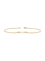 14K Gold Freshwater Pearl and Beads Bracelet