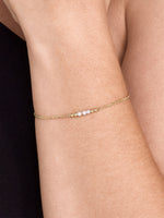 14K Gold Freshwater Pearl and Beads Bracelet