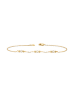 14K Gold Freshwater Pearl and Beads Bracelet