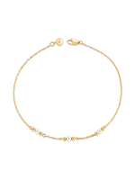 14K Gold Freshwater Pearl and Beads Bracelet